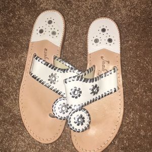 Jack Rogers White Sandals